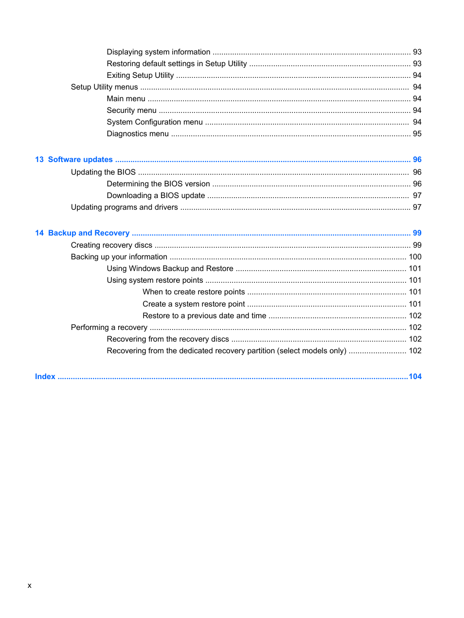HP Pavilion dm4-1018tx Entertainment Notebook PC User Manual | Page 10 / 119