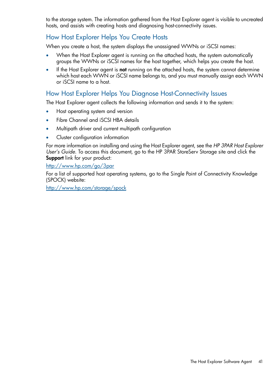 How host explorer helps you create hosts | HP 3PAR StoreServ 7000 Storage User Manual | Page 41 / 59