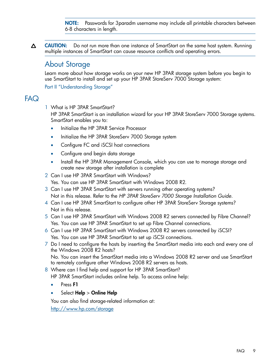 About storage | HP 3PAR StoreServ 7000 Storage User Manual | Page 9 / 59