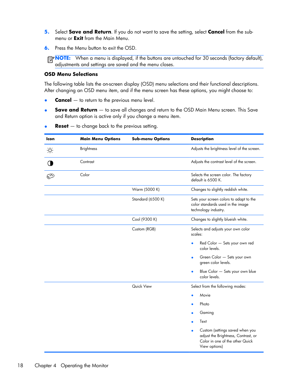 HP 2011x 20-inch LED Backlit LCD Monitor User Manual | Page 24 / 42