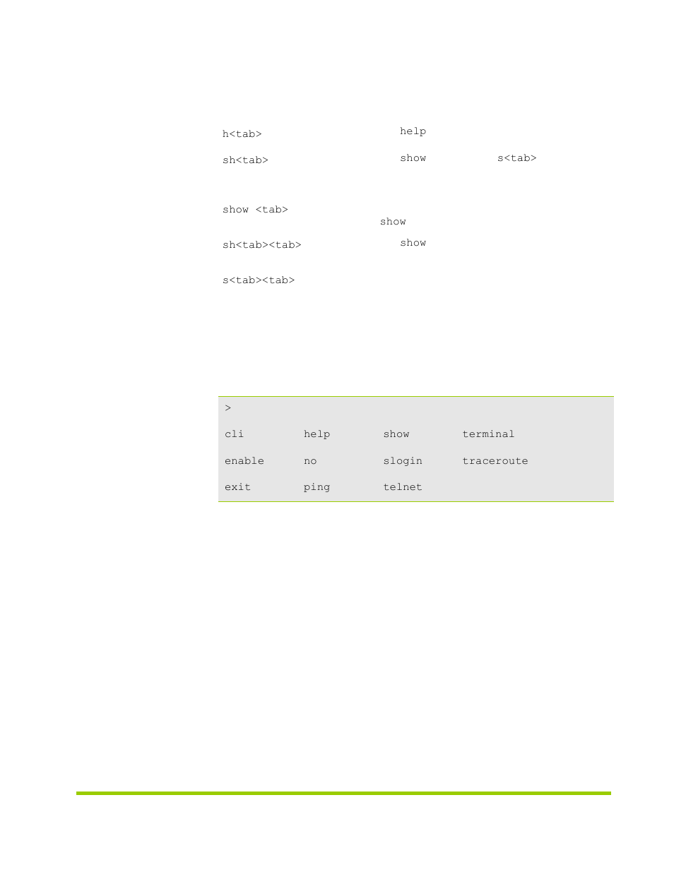 Command modes, Command, Modes | HP VMA-series Memory Arrays User Manual | Page 117 / 278