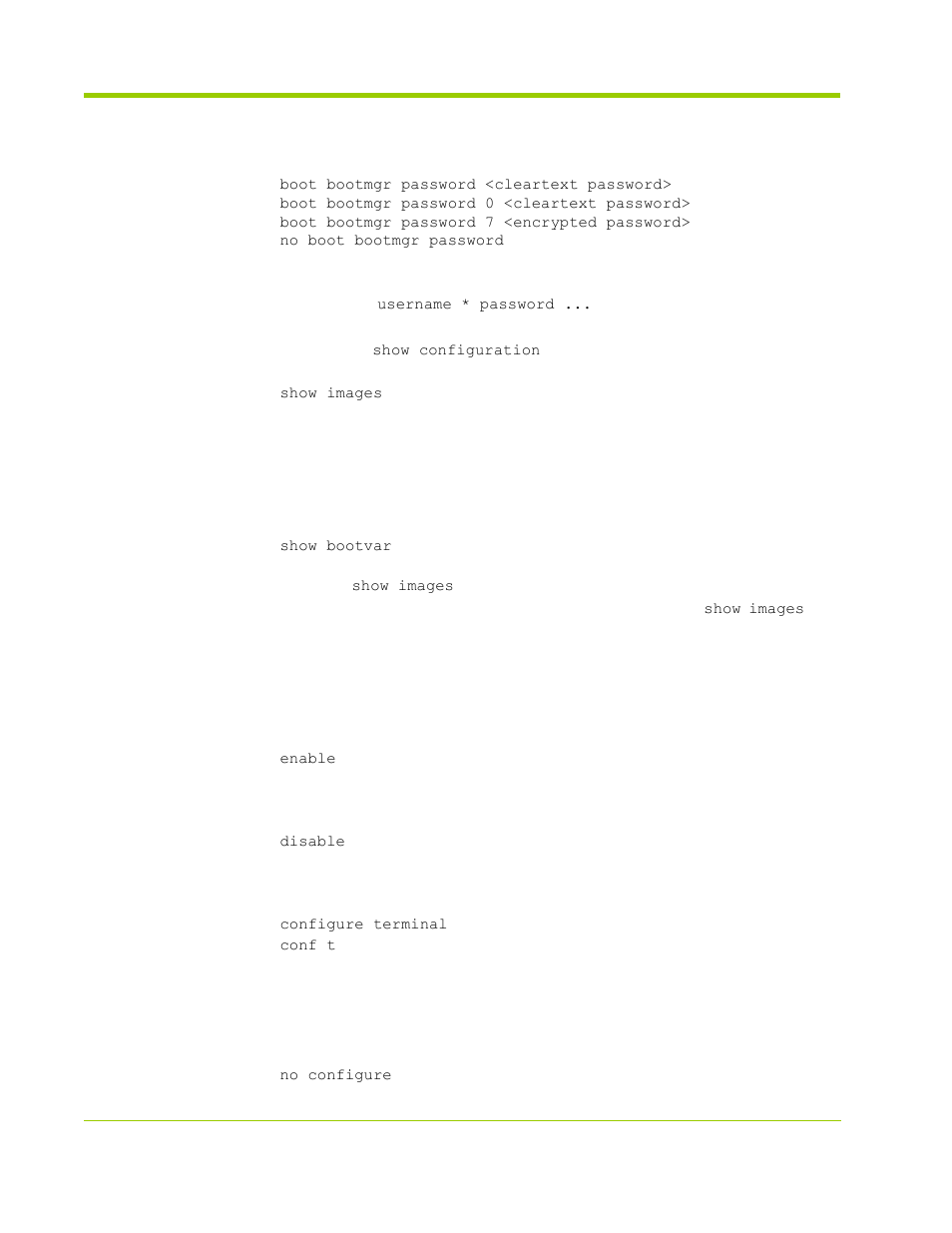 Enable and config modes | HP VMA-series Memory Arrays User Manual | Page 144 / 278