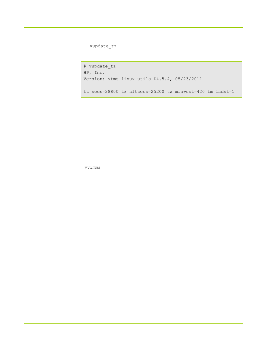 Vvimms | HP VMA-series Memory Arrays User Manual | Page 230 / 278