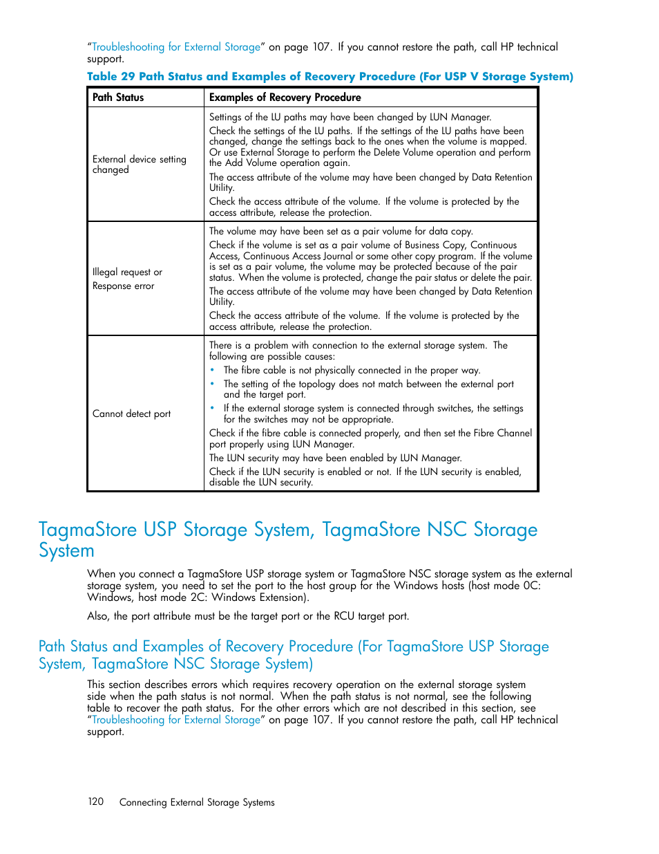 Nsc storage system) | HP XP External Storage Software User Manual | Page 120 / 138