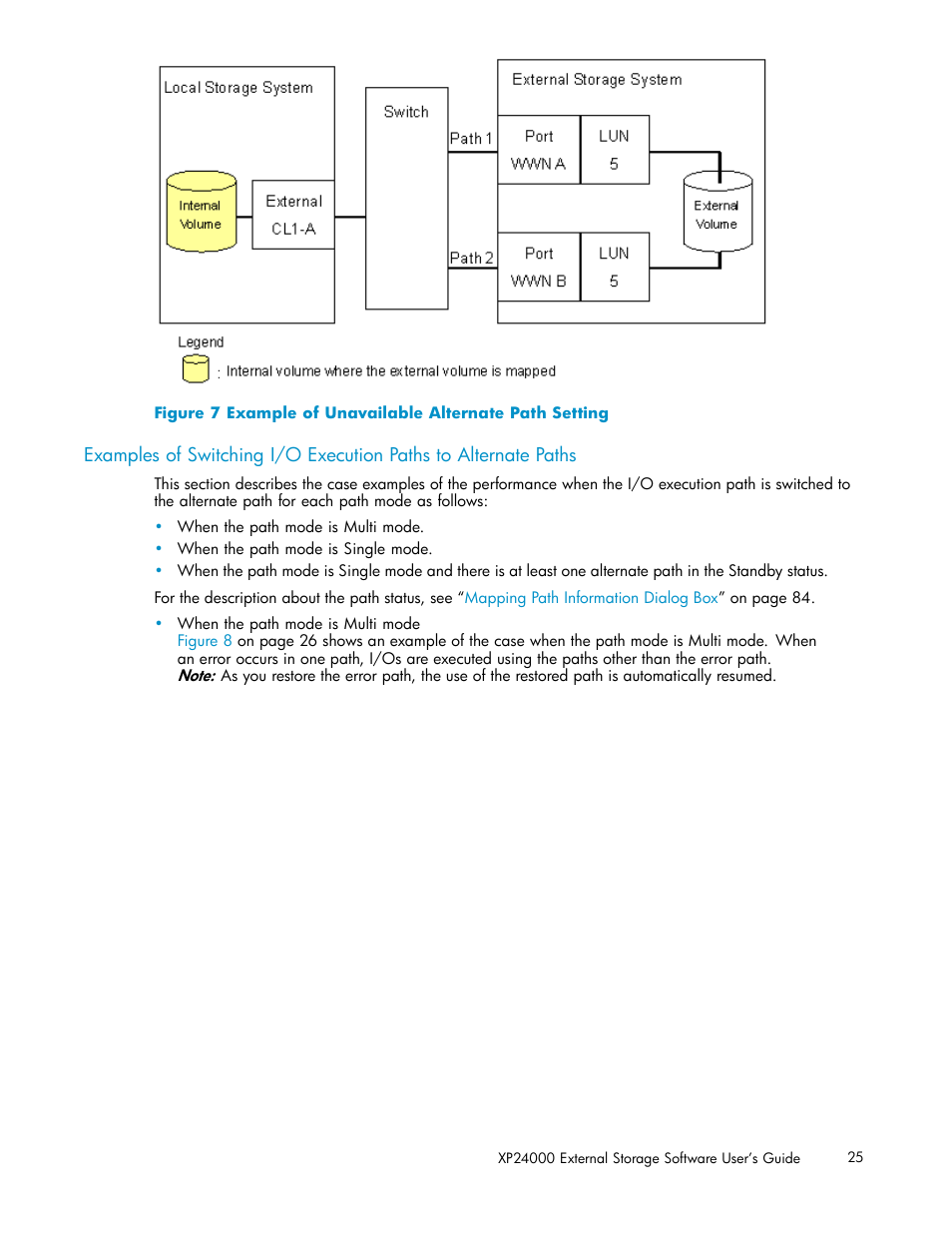 7 example of unavailable alternate path setting, Figure 7 | HP XP External Storage Software User Manual | Page 25 / 138