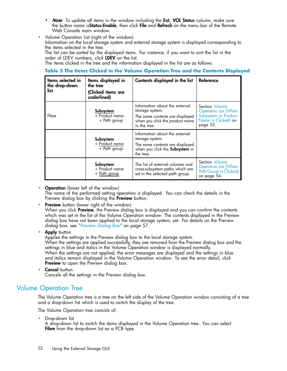 Volume operation tree | HP XP External Storage Software User Manual | Page 52 / 138