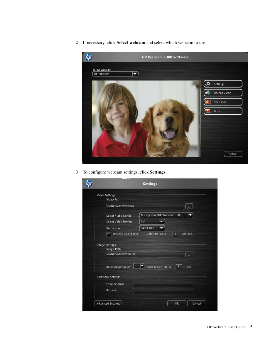 HP 1300 Webcam User Manual | Page 7 / 10