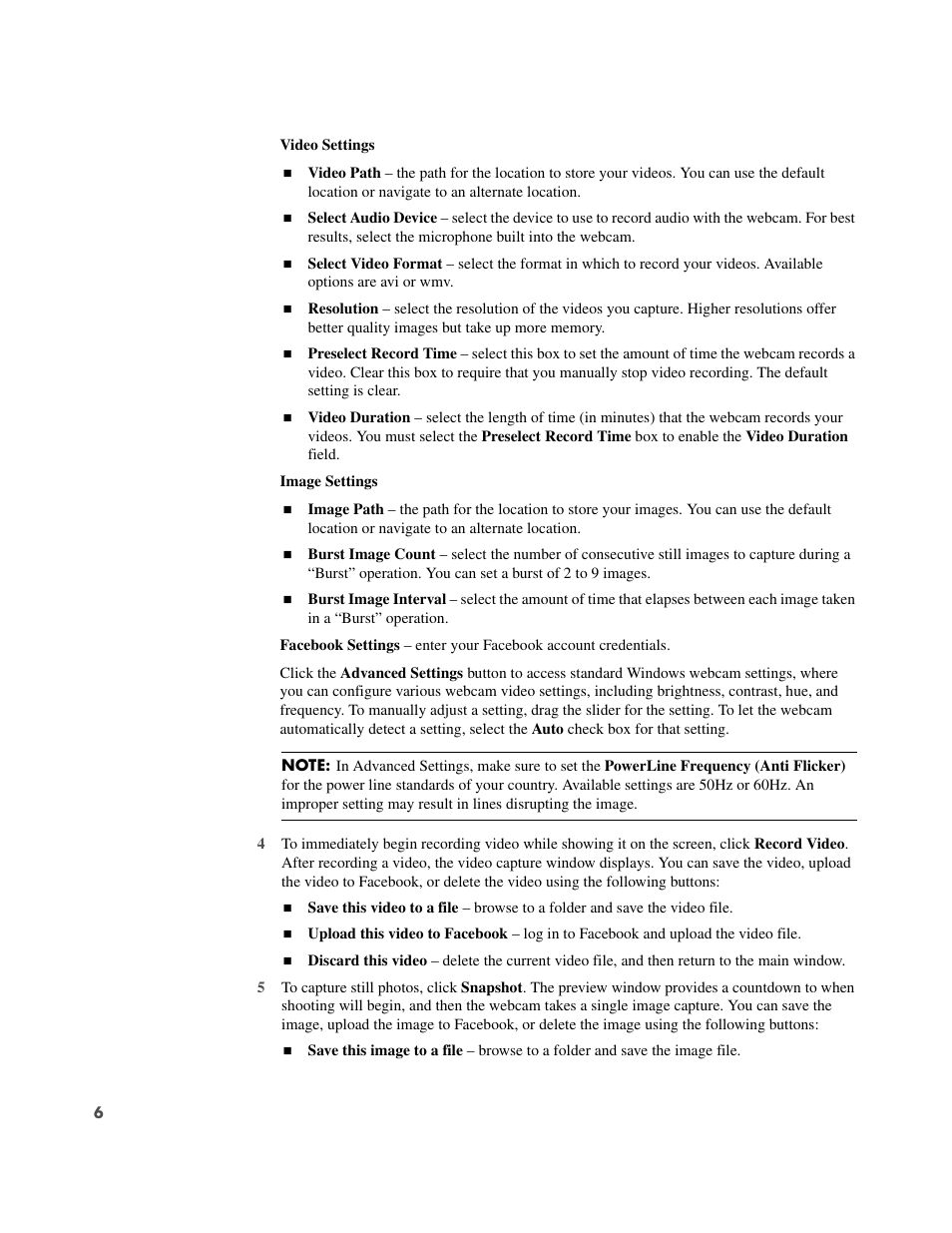 HP 1300 Webcam User Manual | Page 8 / 10