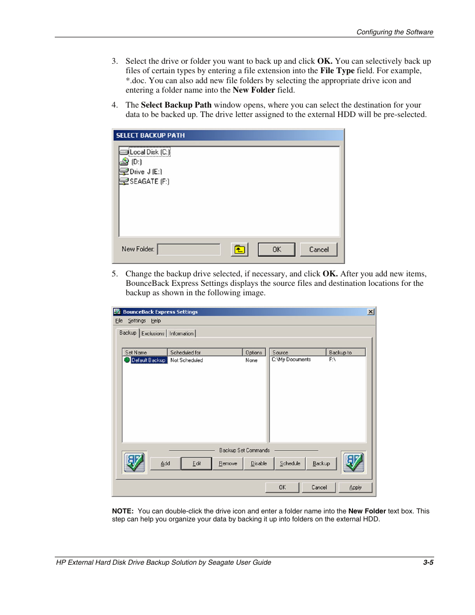 HP External Backup Solution by Seagate User Manual | Page 18 / 41