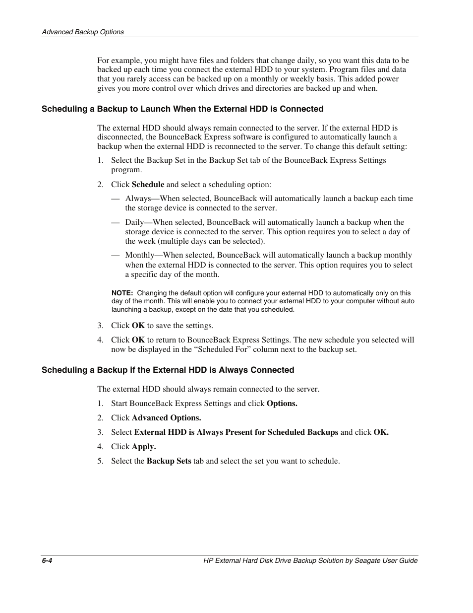 HP External Backup Solution by Seagate User Manual | Page 36 / 41