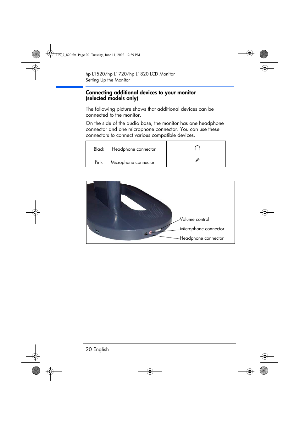 HP L1820 18 inch LCD Monitor User Manual | Page 21 / 57
