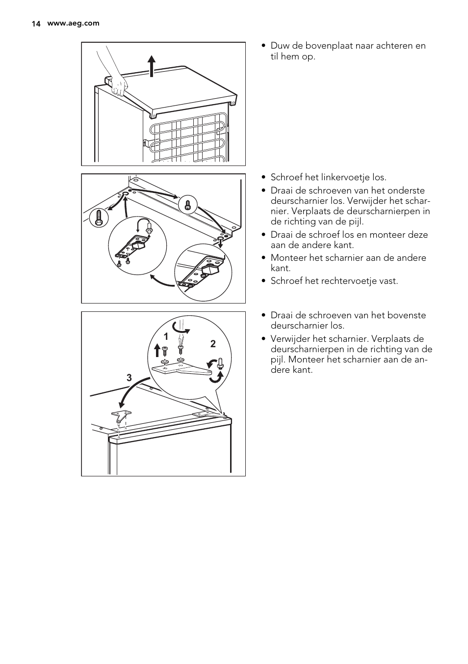 AEG S32500KSS1 User Manual | Page 14 / 68