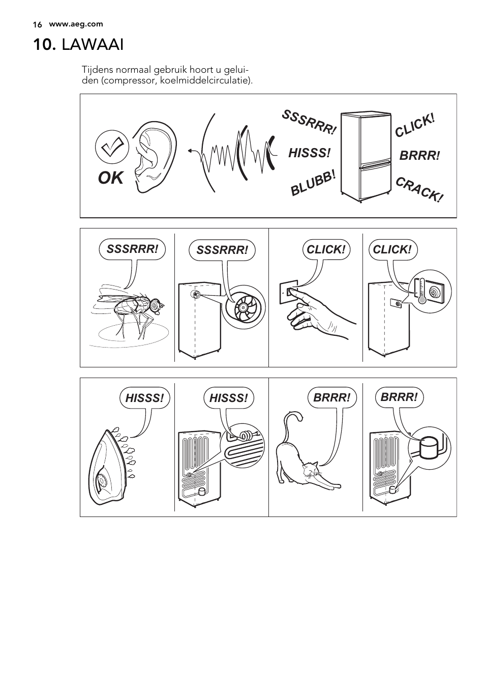 Lawaai | AEG S32500KSS1 User Manual | Page 16 / 68