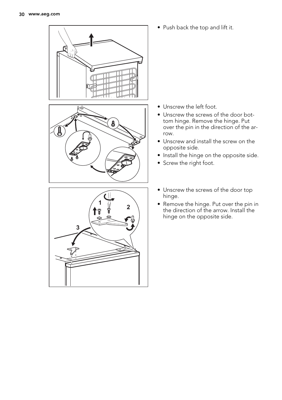 AEG S32500KSS1 User Manual | Page 30 / 68