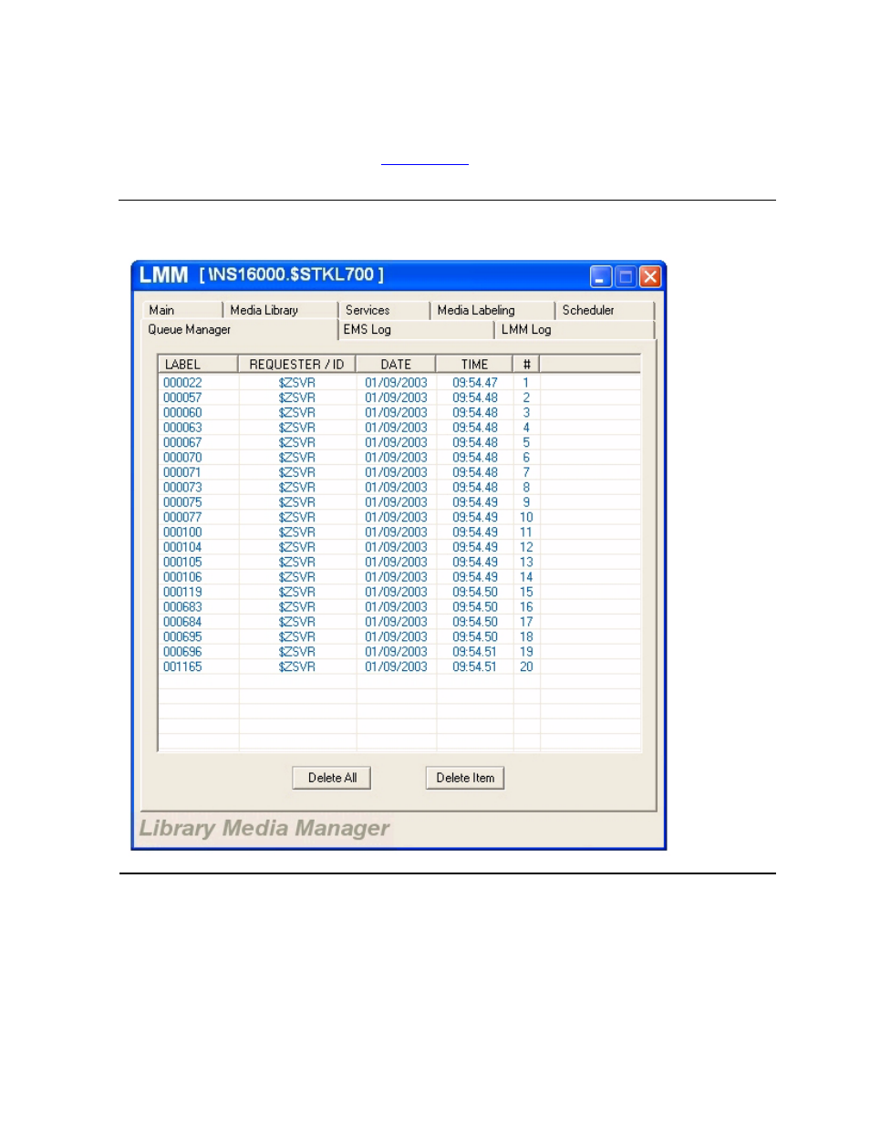Queue manager tab, Figure 5-24, Ck the | Queue manager | HP Integrity NonStop H-Series User Manual | Page 115 / 236