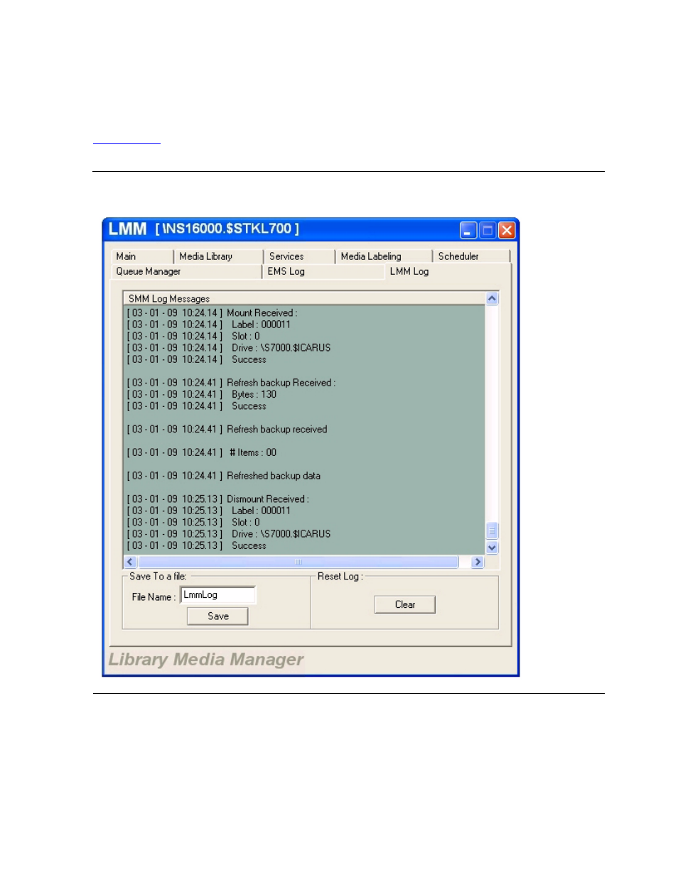 Lmm log tab, Figure 5-26 | HP Integrity NonStop H-Series User Manual | Page 117 / 236