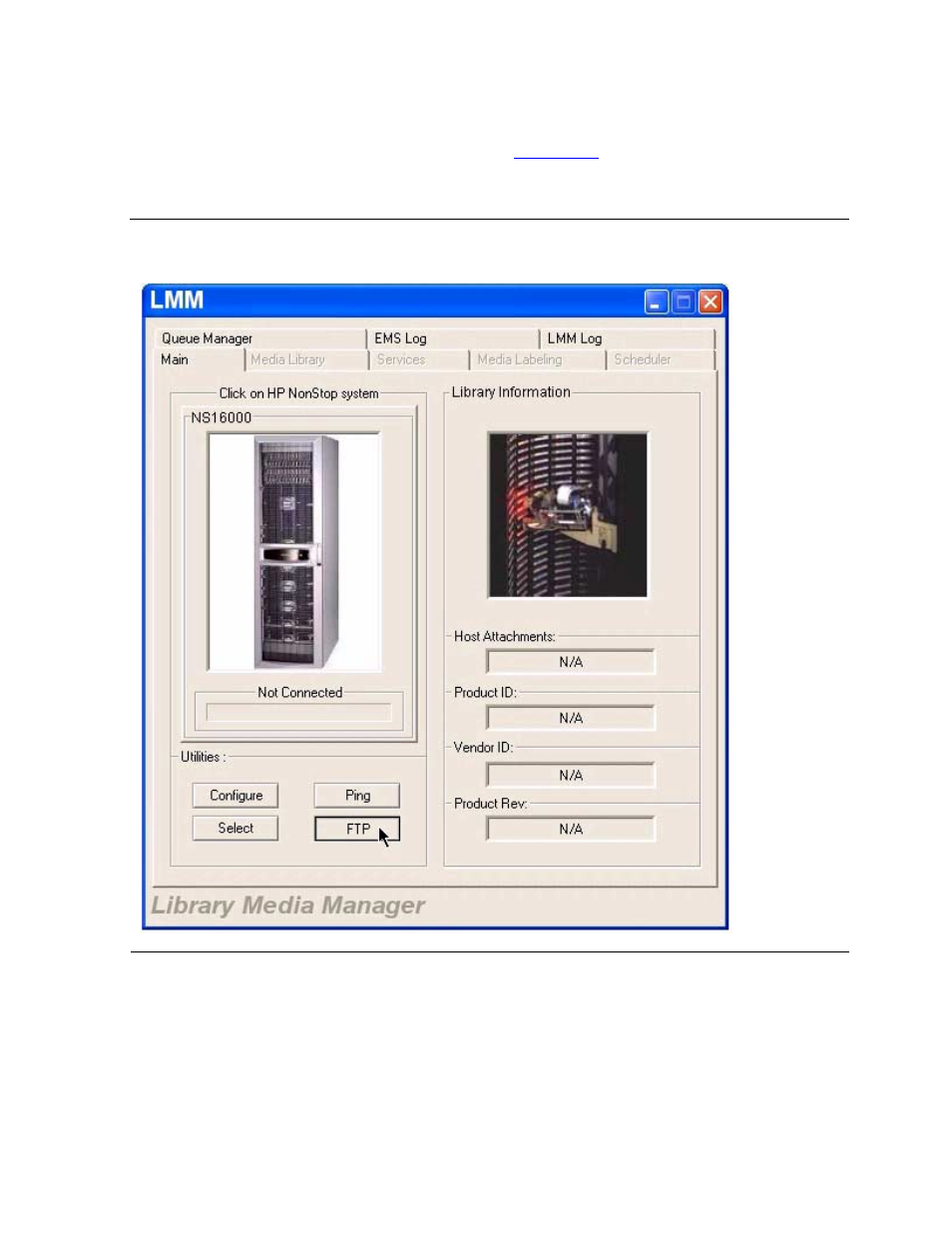 Transferring files via ftp, Figure 2-3, Ftp button | HP Integrity NonStop H-Series User Manual | Page 21 / 236