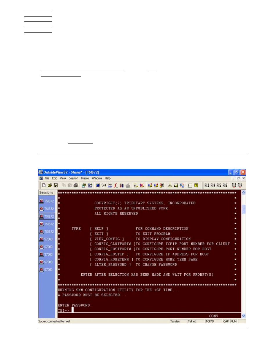 4 configuring the lmm client on the nonstop system, Configuring the lmm client on the nonstop system, Figure 4-1 | Configuration main menu | HP Integrity NonStop H-Series User Manual | Page 63 / 236
