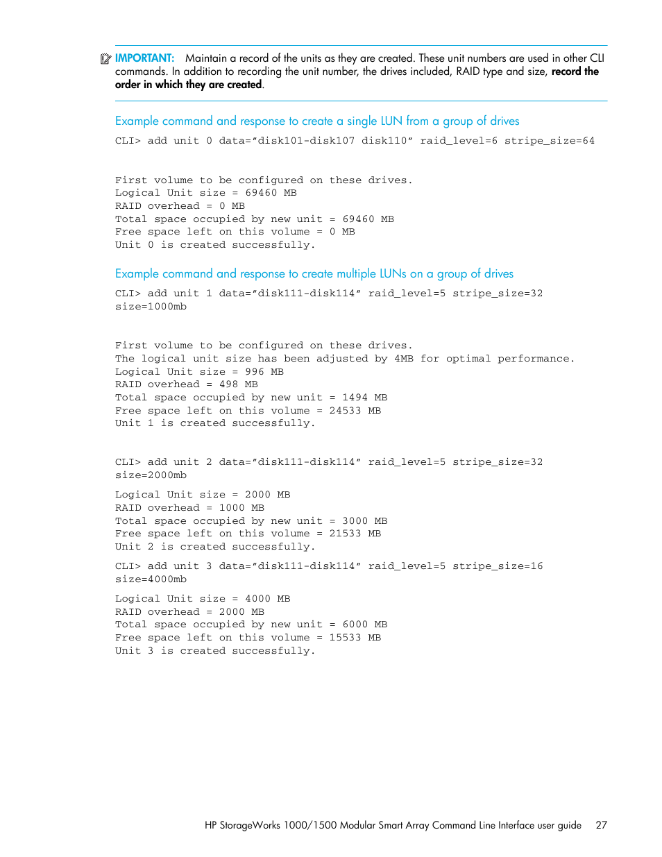 HP StorageWorks 1000 Modular Smart Array User Manual | Page 27 / 52