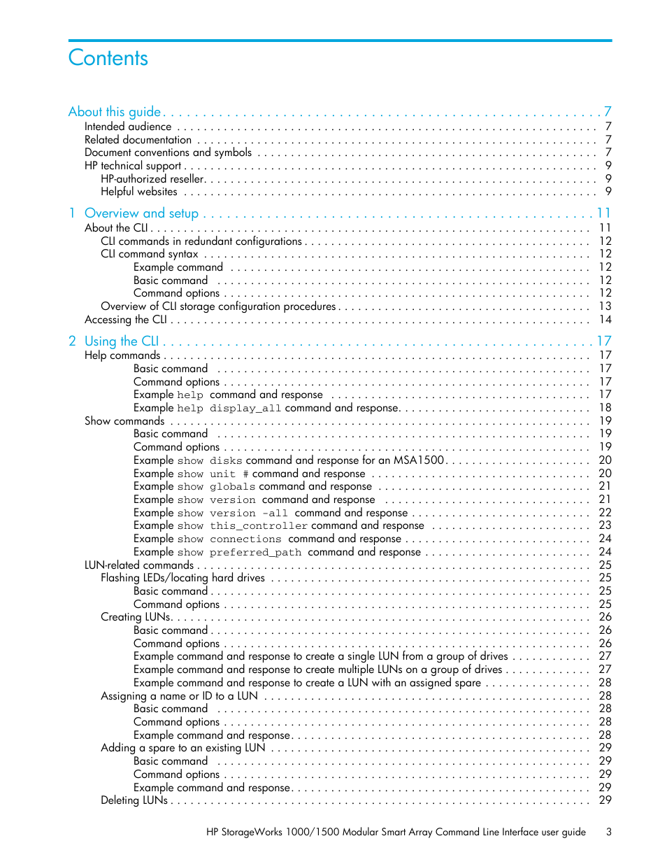 HP StorageWorks 1000 Modular Smart Array User Manual | Page 3 / 52