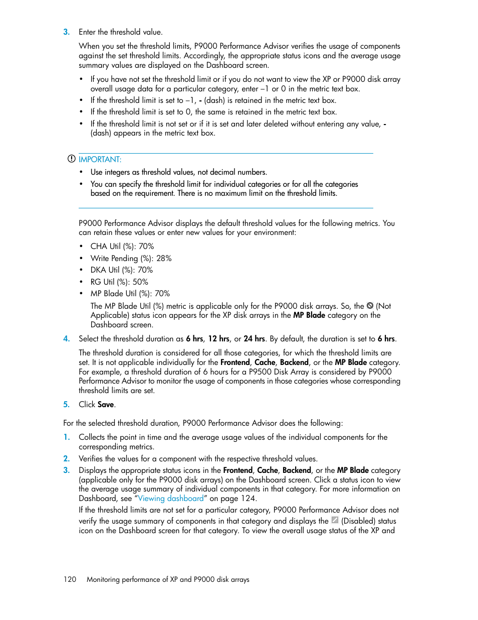 HP XP P9000 Performance Advisor Software User Manual | Page 120 / 476