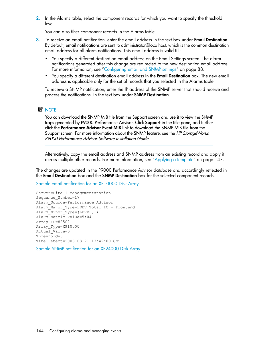 HP XP P9000 Performance Advisor Software User Manual | Page 144 / 476