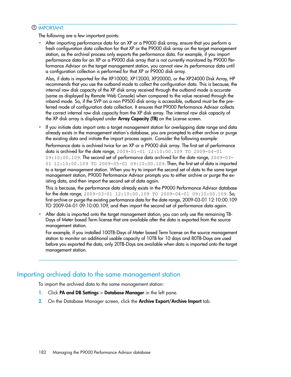 HP XP P9000 Performance Advisor Software User Manual | Page 182 / 476