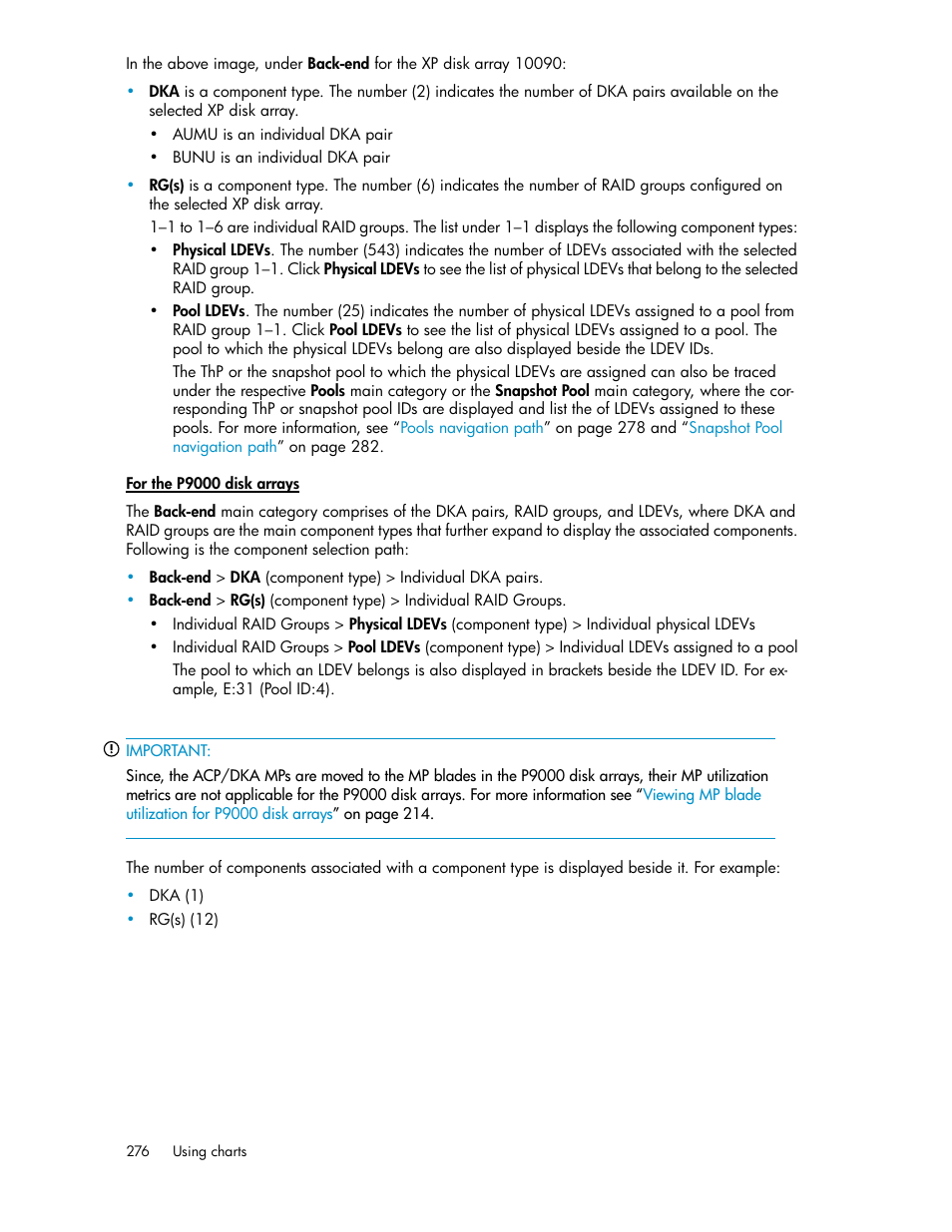 HP XP P9000 Performance Advisor Software User Manual | Page 276 / 476