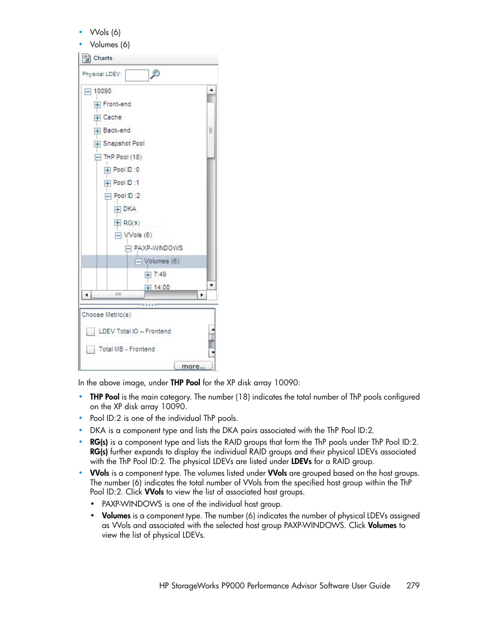 HP XP P9000 Performance Advisor Software User Manual | Page 279 / 476