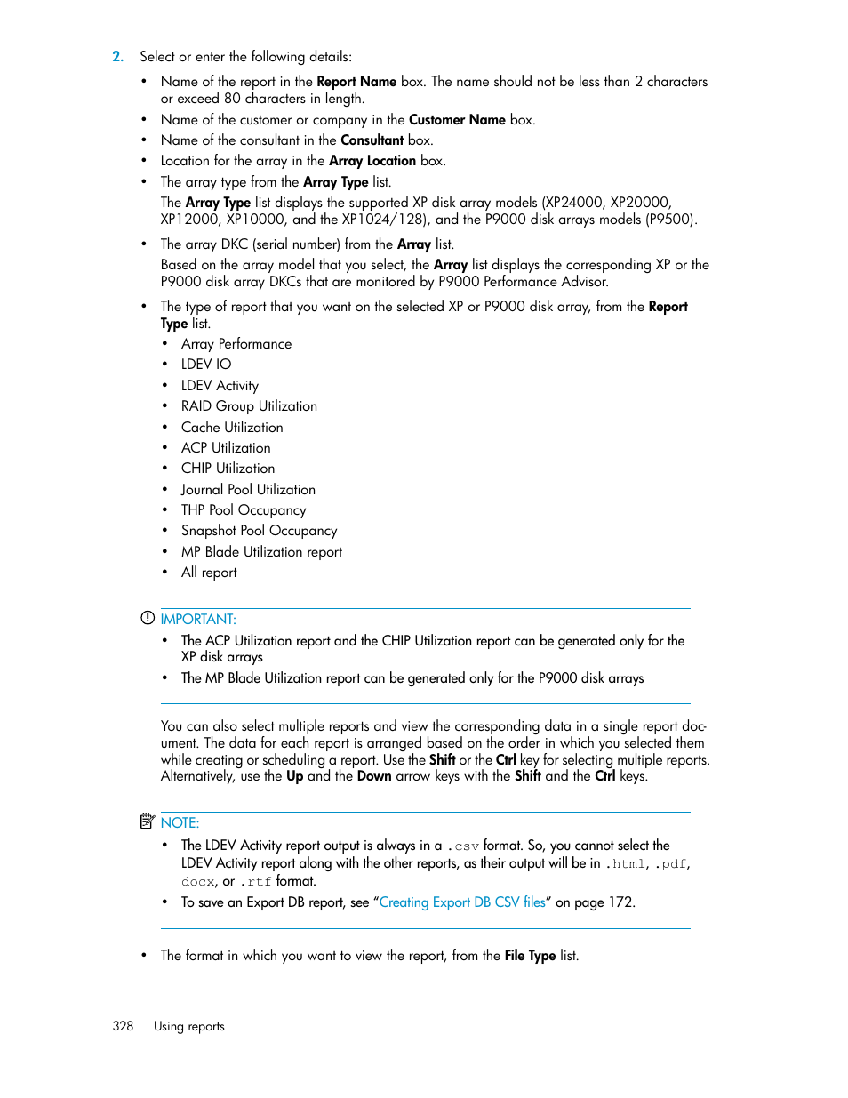 HP XP P9000 Performance Advisor Software User Manual | Page 328 / 476