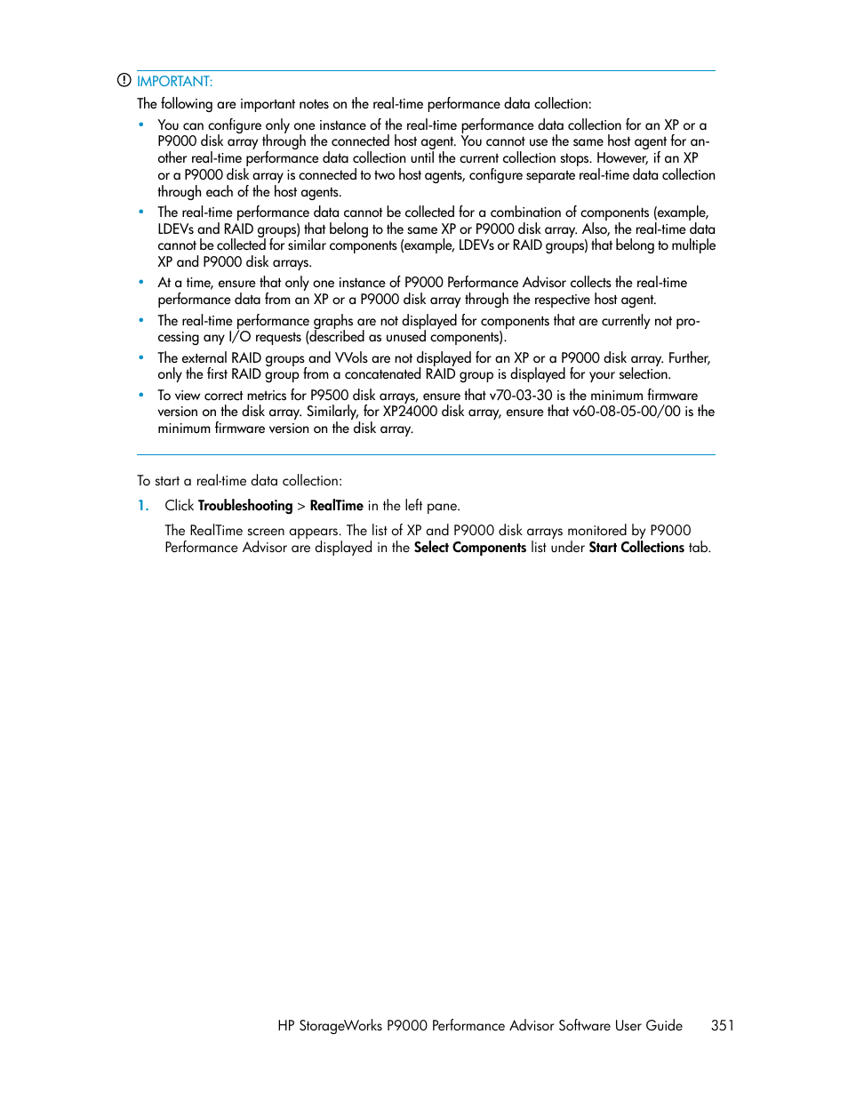 HP XP P9000 Performance Advisor Software User Manual | Page 351 / 476