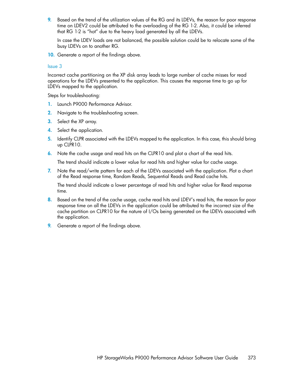 HP XP P9000 Performance Advisor Software User Manual | Page 373 / 476