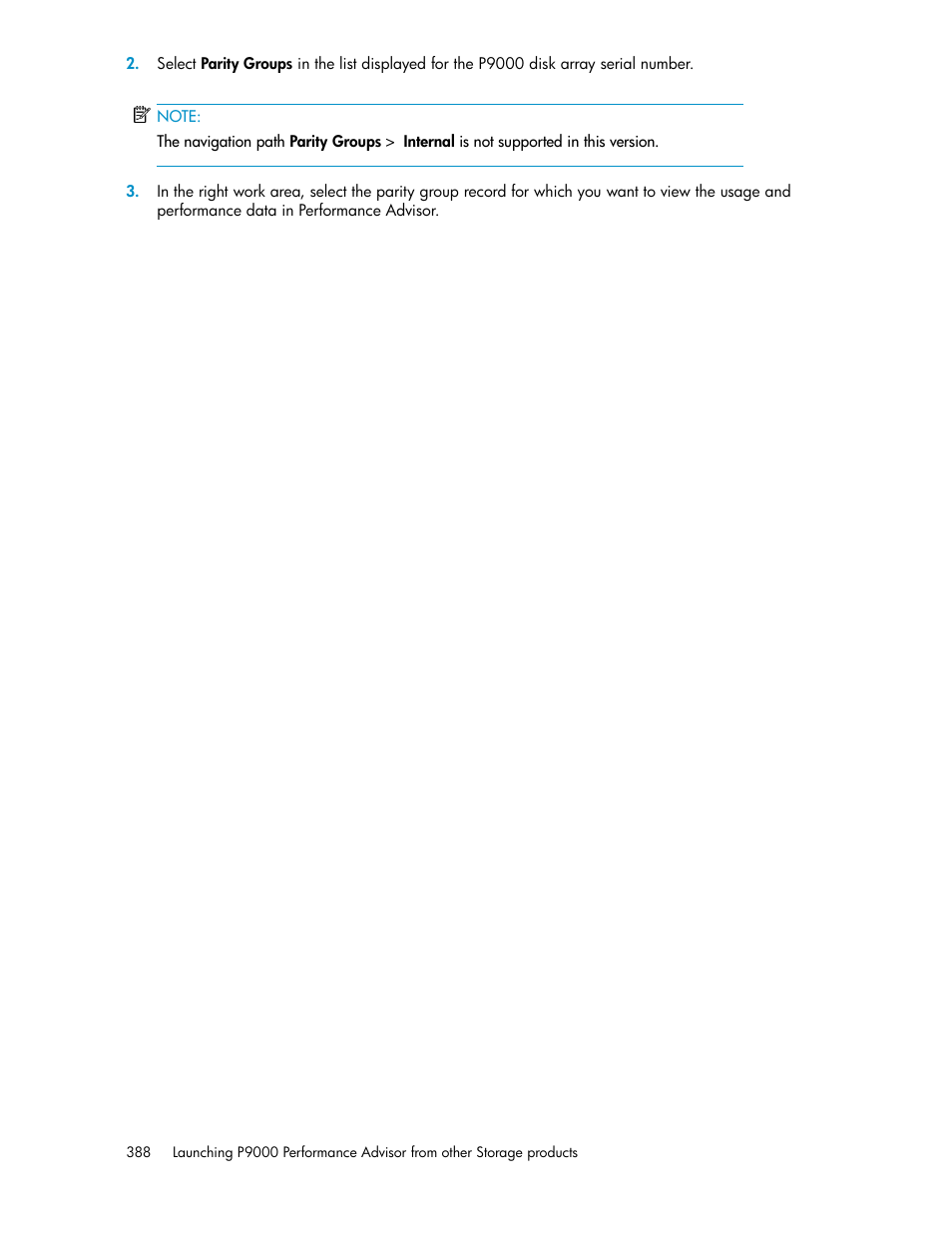 HP XP P9000 Performance Advisor Software User Manual | Page 388 / 476