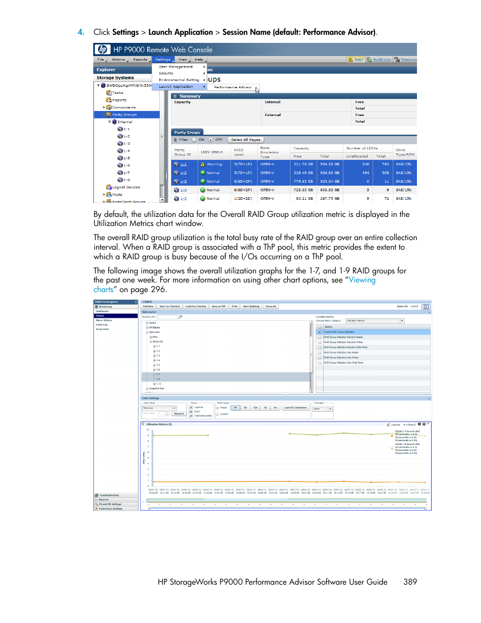 HP XP P9000 Performance Advisor Software User Manual | Page 389 / 476