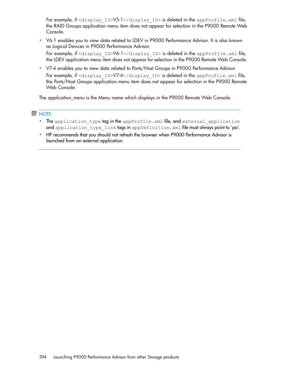 HP XP P9000 Performance Advisor Software User Manual | Page 394 / 476