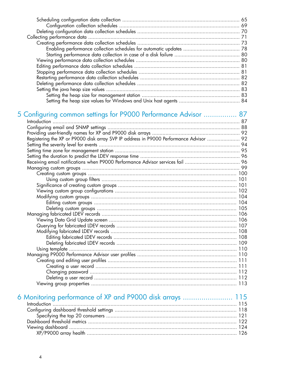 HP XP P9000 Performance Advisor Software User Manual | Page 4 / 476