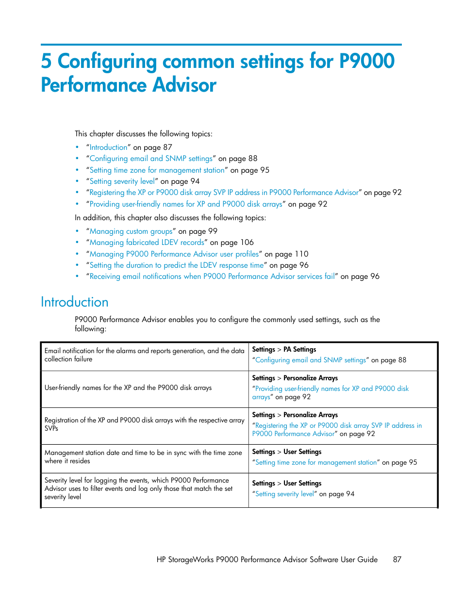 Introduction | HP XP P9000 Performance Advisor Software User Manual | Page 87 / 476