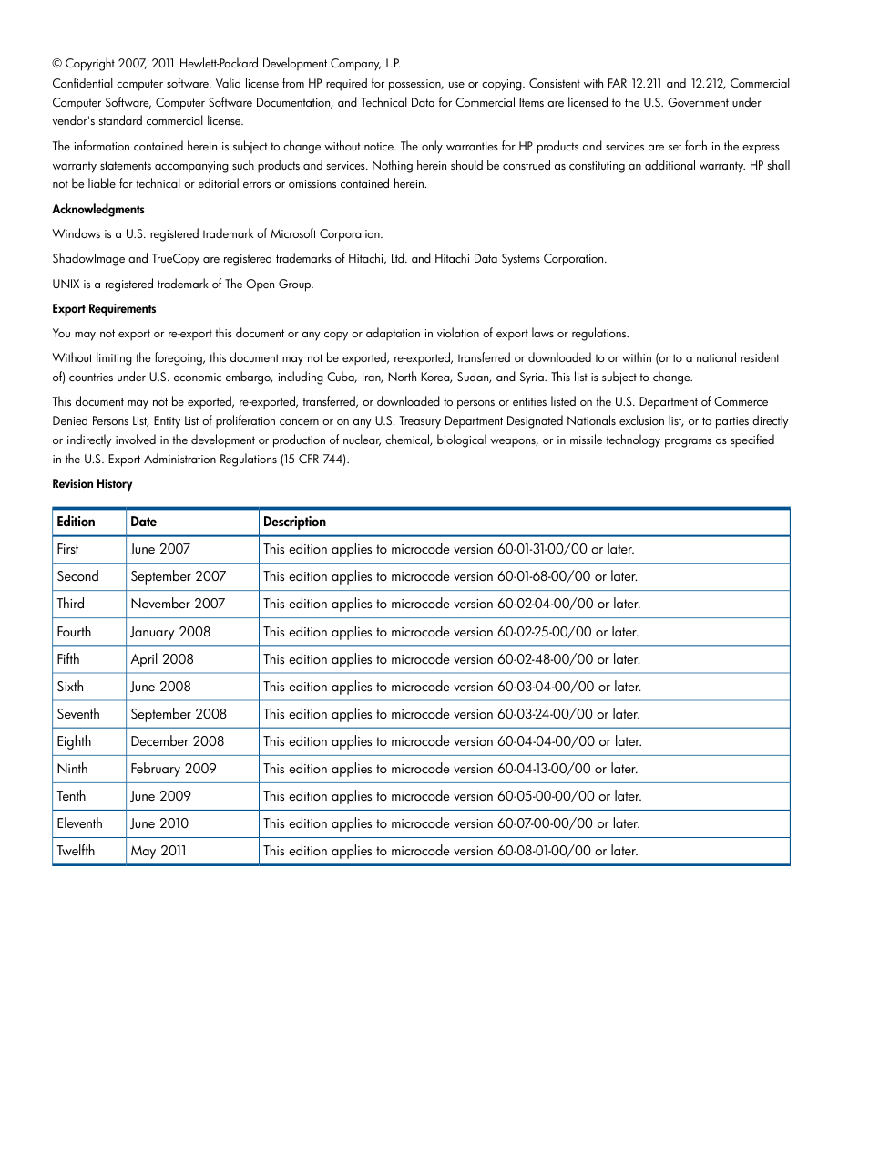 HP StorageWorks XP Remote Web Console Software User Manual | Page 2 / 116