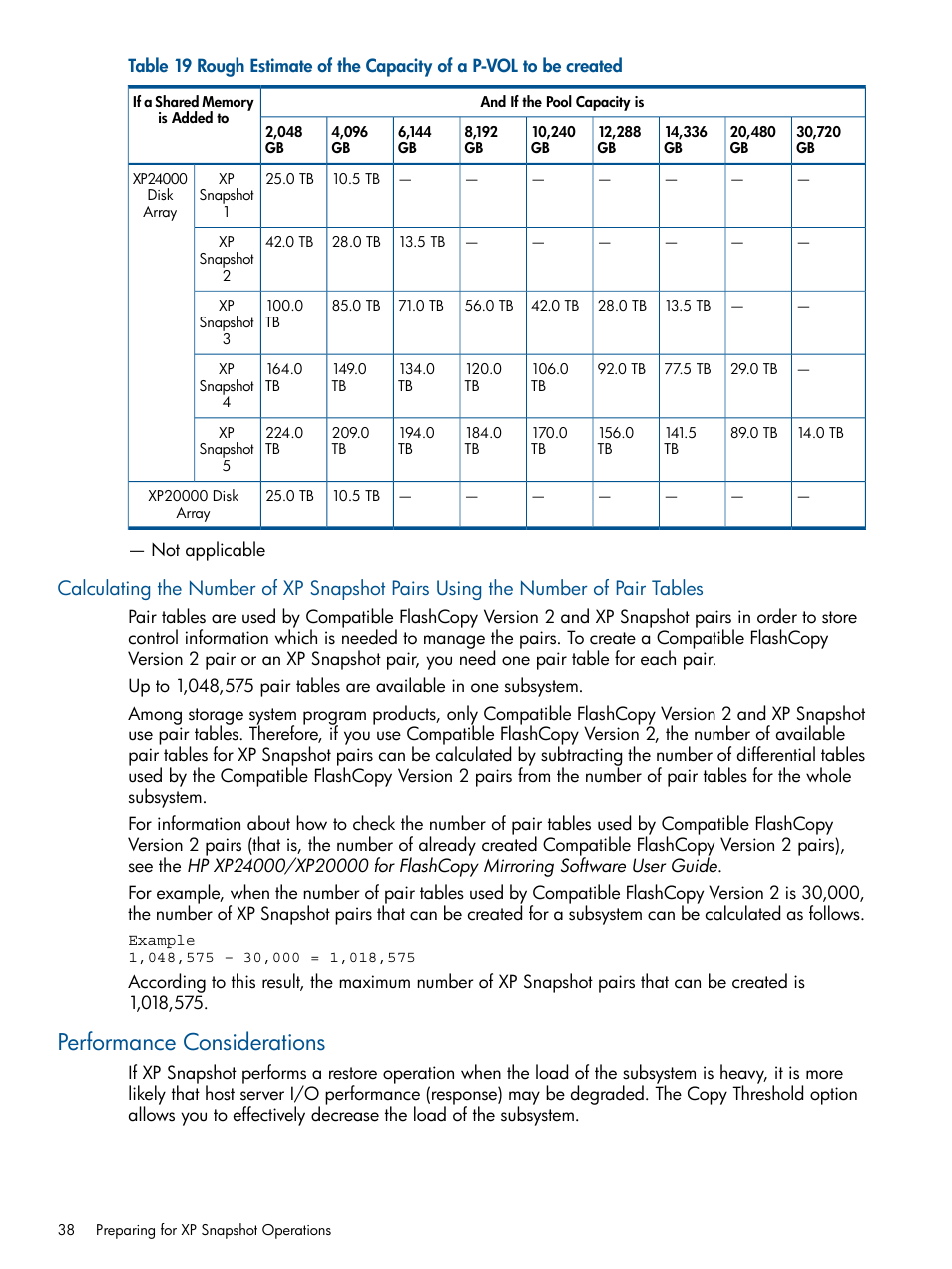 Performance considerations | HP StorageWorks XP Remote Web Console Software User Manual | Page 38 / 116