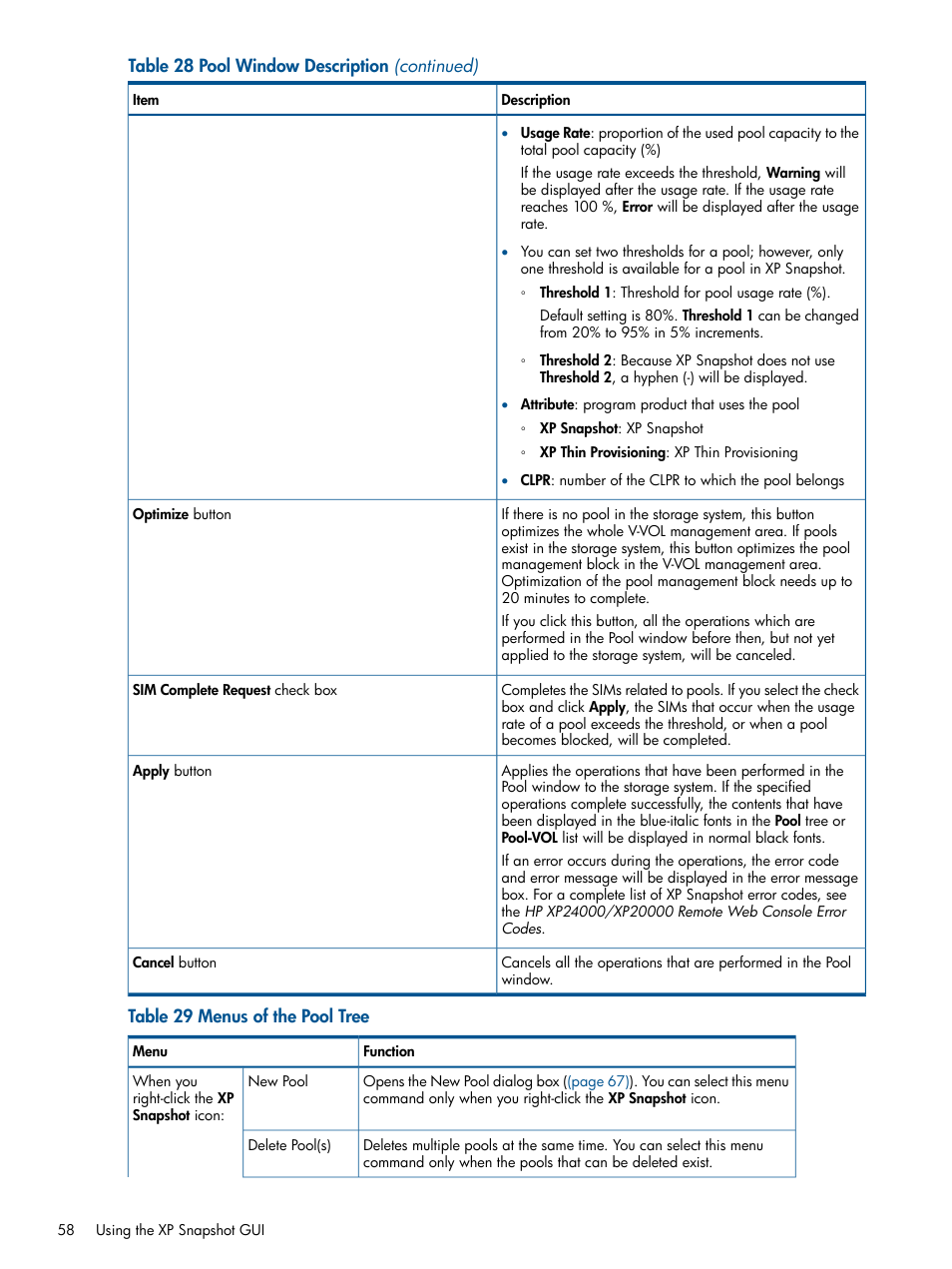 HP StorageWorks XP Remote Web Console Software User Manual | Page 58 / 116