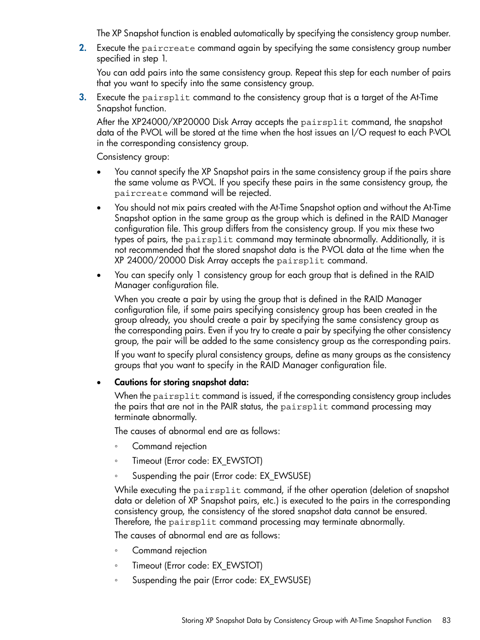 HP StorageWorks XP Remote Web Console Software User Manual | Page 83 / 116
