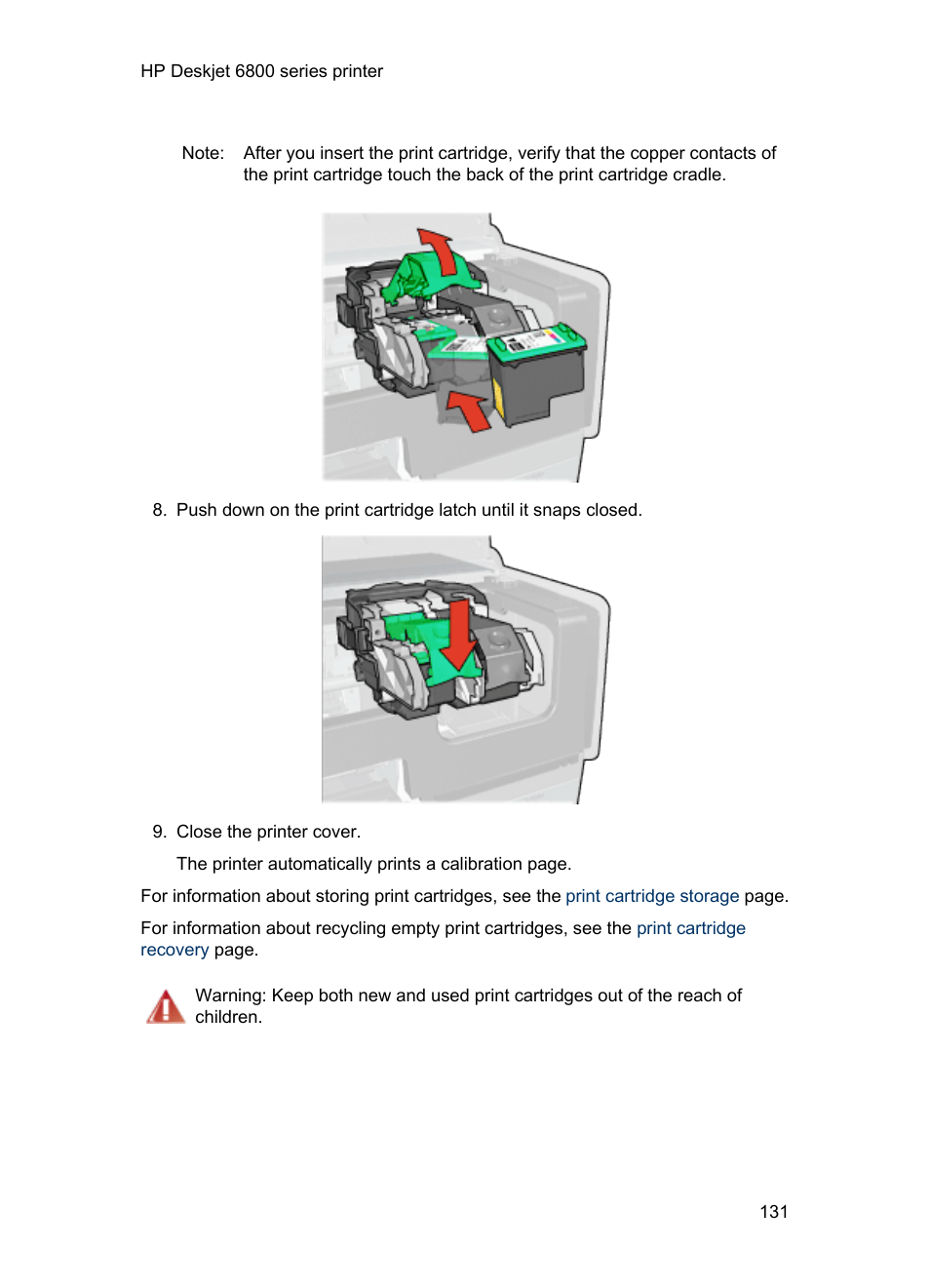 HP Deskjet 6840 Color Inkjet Printer User Manual | Page 131 / 193