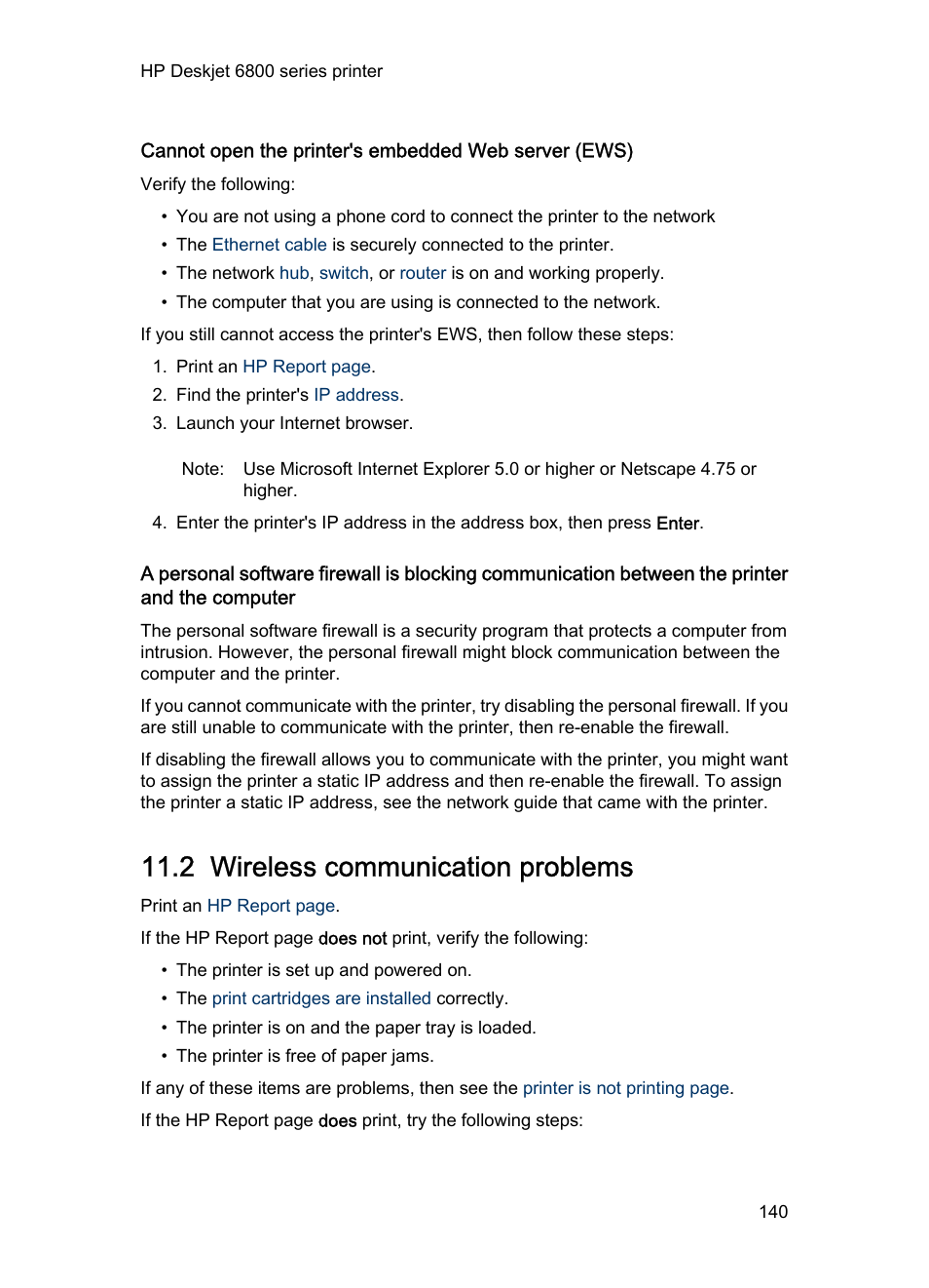 2 wireless communication problems, Troubleshooting, Wireless communication problems | Computer. follow these, Steps | HP Deskjet 6840 Color Inkjet Printer User Manual | Page 140 / 193