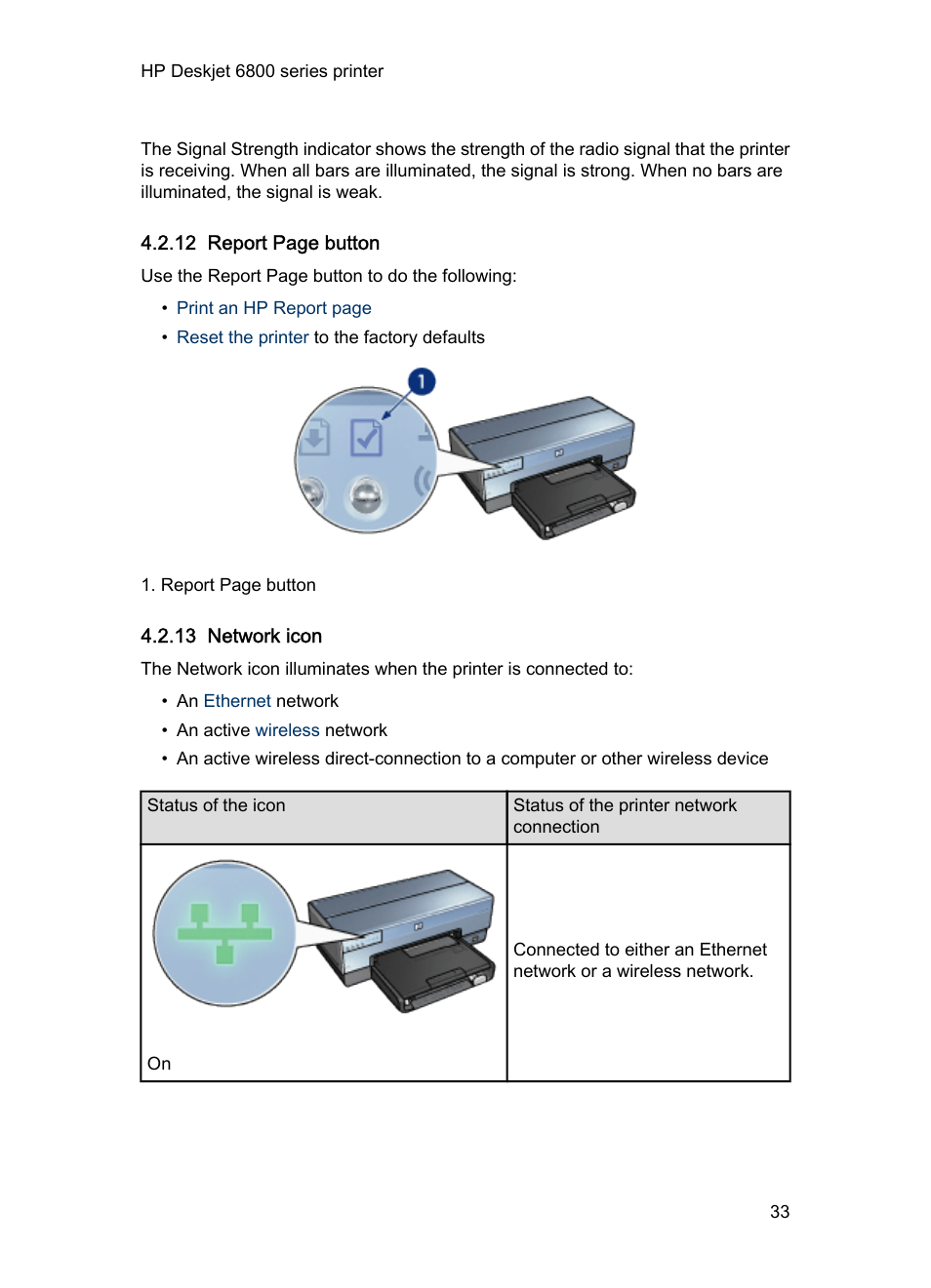 13 network icon, Network icon | HP Deskjet 6840 Color Inkjet Printer User Manual | Page 33 / 193