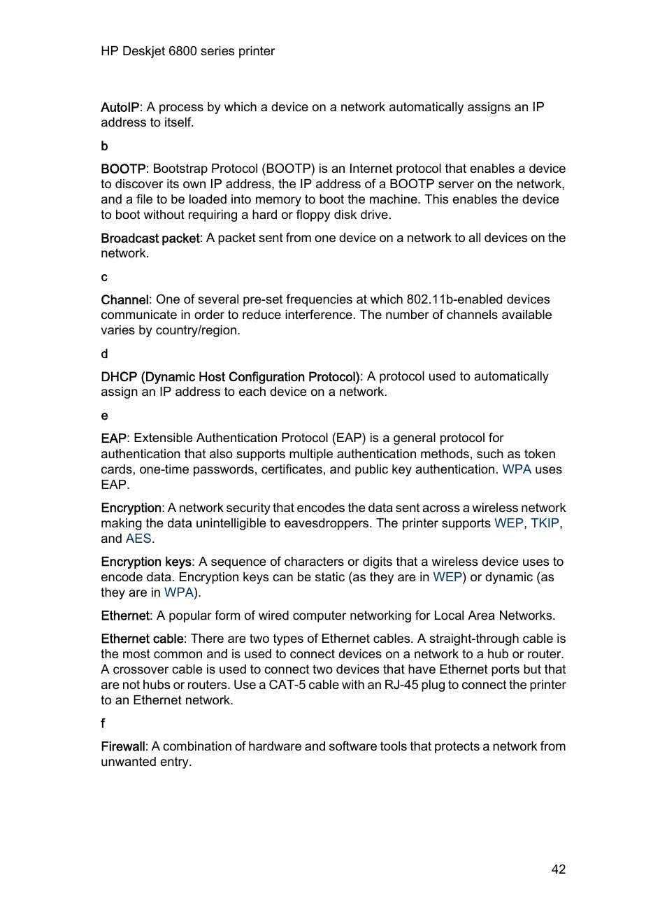 HP Deskjet 6840 Color Inkjet Printer User Manual | Page 42 / 193