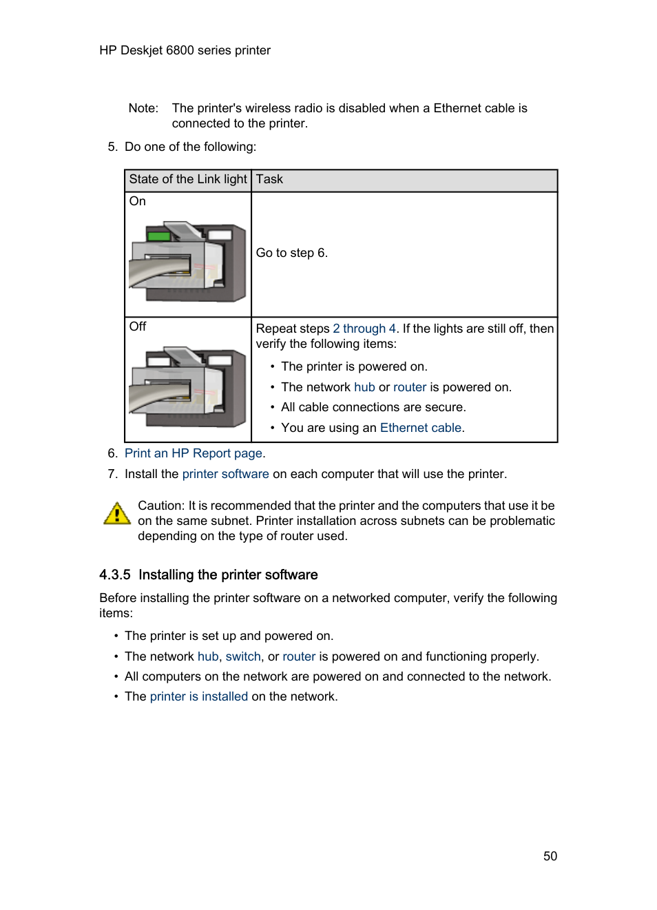 5 installing the printer software, Installing the printer software | HP Deskjet 6840 Color Inkjet Printer User Manual | Page 50 / 193