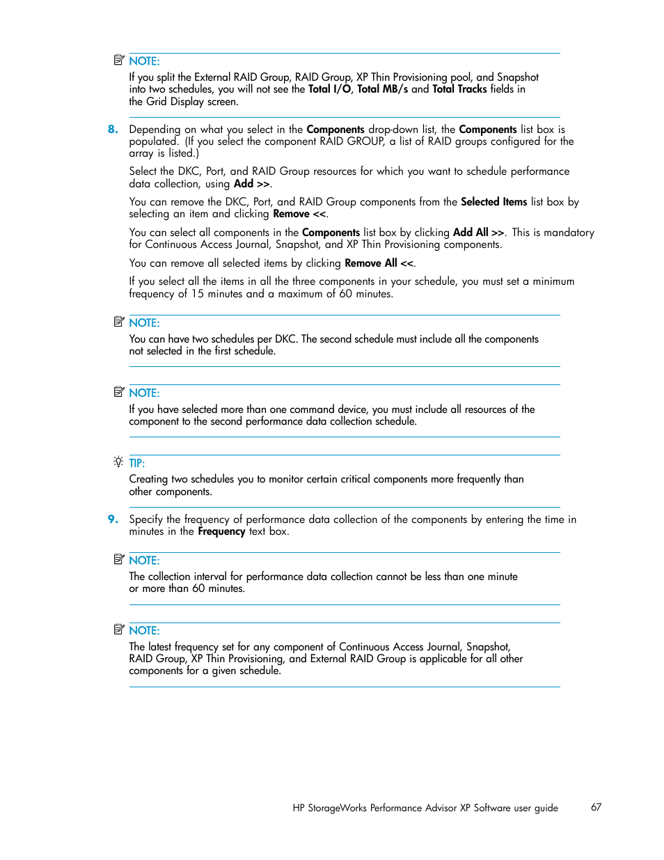HP XP Performance Advisor Software User Manual | Page 67 / 159