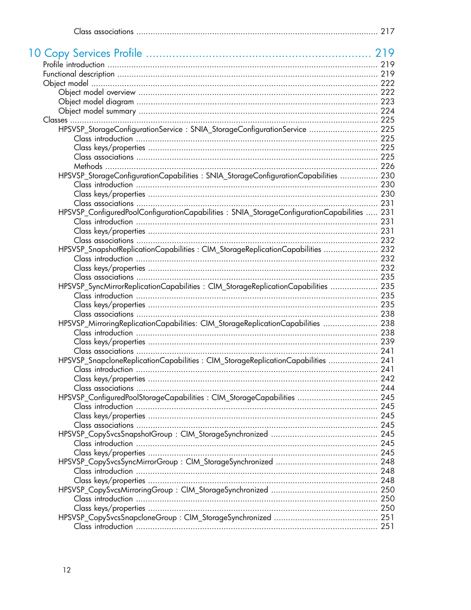 10 copy services profile | HP SAN Virtualization Services Platform User Manual | Page 12 / 324