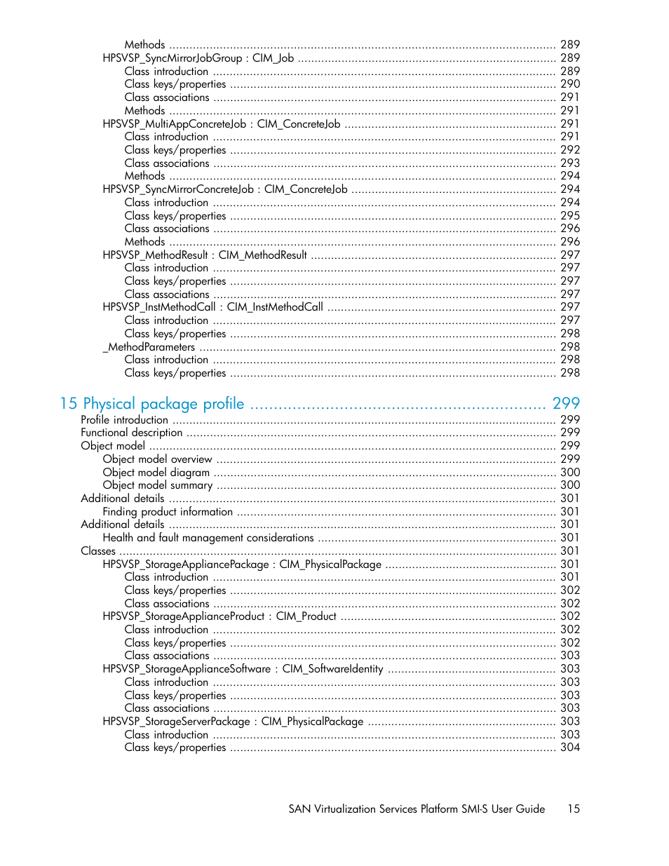 15 physical package profile | HP SAN Virtualization Services Platform User Manual | Page 15 / 324