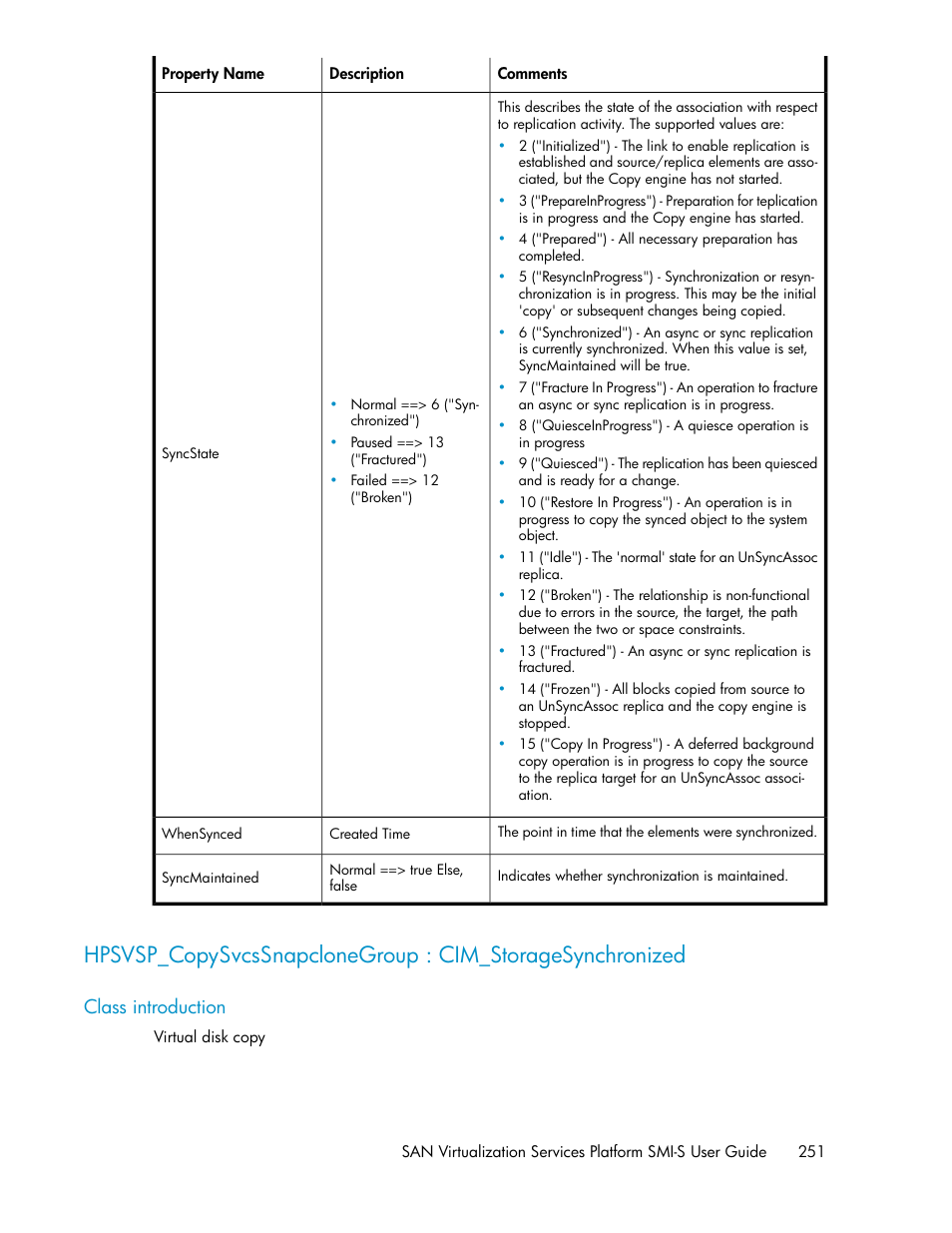 Class introduction | HP SAN Virtualization Services Platform User Manual | Page 251 / 324